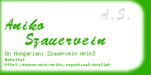 aniko szauervein business card