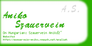 aniko szauervein business card